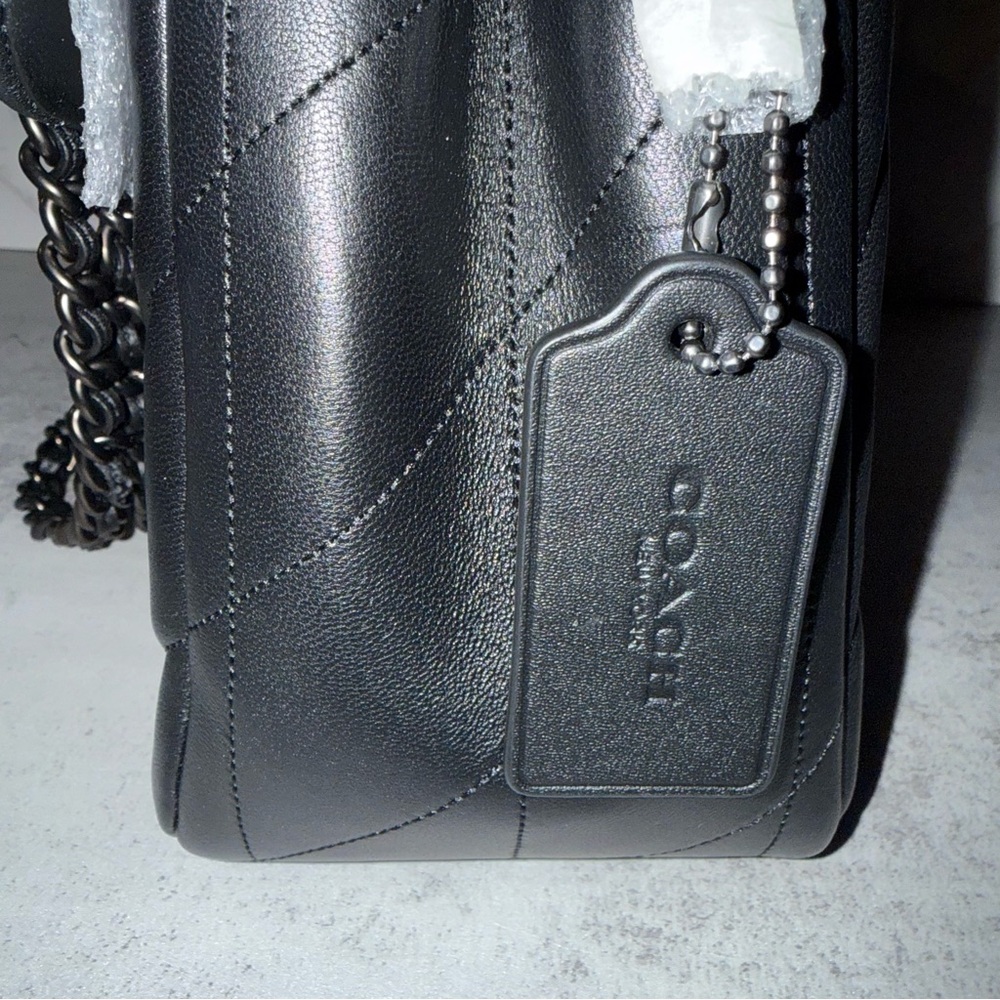 Coach Black Tabby 33 Quilted Nappa Leather Shoulder Bag CP151 - Picture 13 of 16